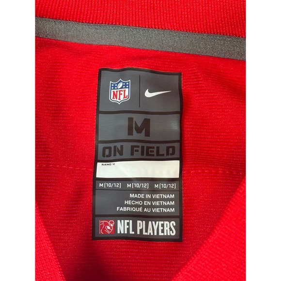 Mac Jones Red New England Patriots Jersey Size Youth Medium 10/12 - Picture 3 of 7